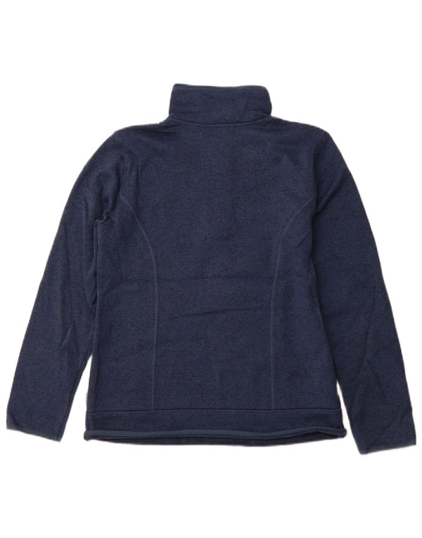 EDDIE BAUER Γυναικείο φούτερ με φερμουάρ Jumper UK 10 Small Blue Flecked