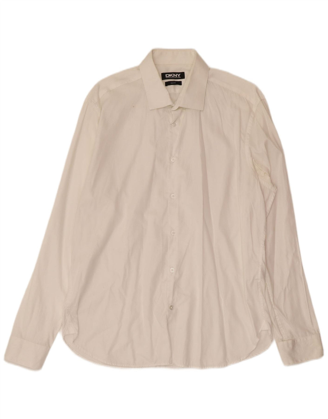 Ανδρικό πουκάμισο Dkny Slim Fit Μεσαίο λευκό βαμβακερό