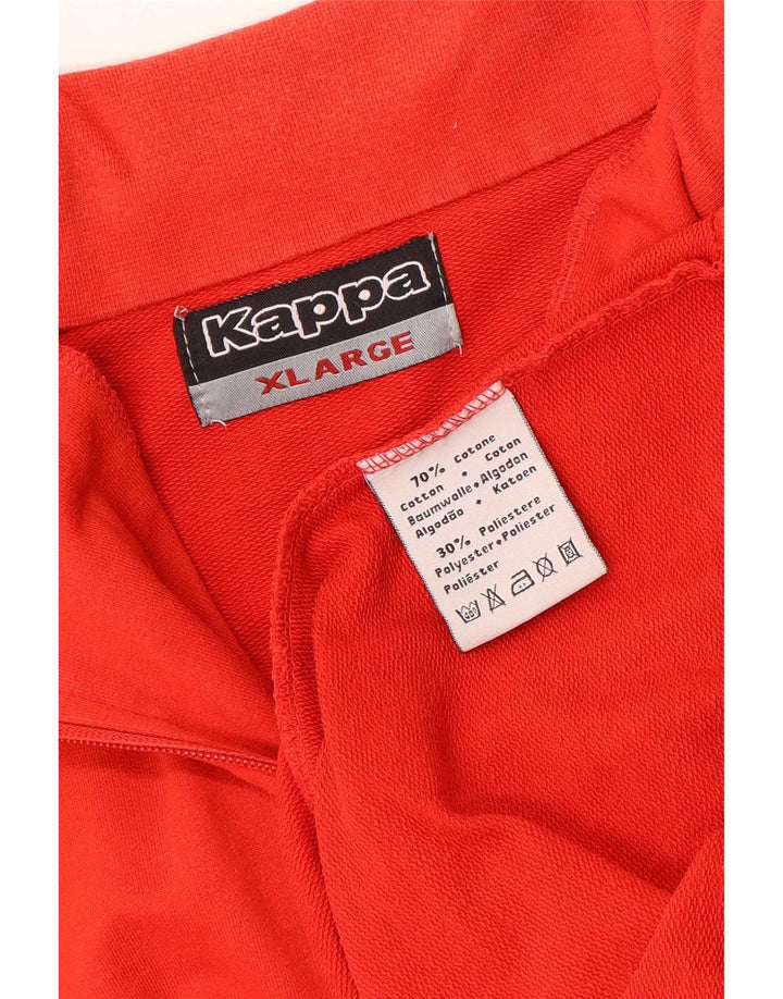 Ανδρικό φούτερ Kappa με φερμουάρ Jumper XL Κόκκινο βαμβακερό