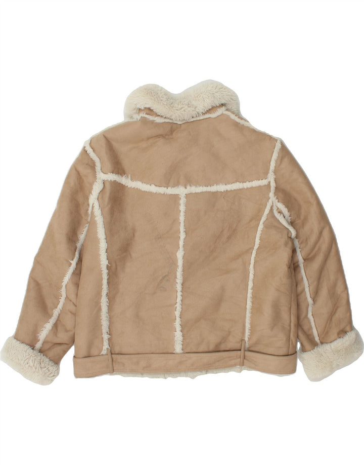 OVS Womens Sherpa Jacket IT 48 XL Beige Polyester Vintage OVS and Second-Hand OVS from Messina Hembry 