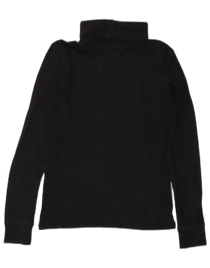Mountain Warehouse Γυναικείο μπλουζάκι με ρολό μακρυμάνικο UK 8 Small μαύρο