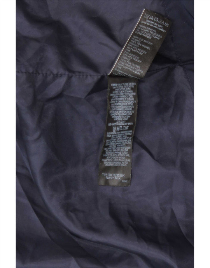 Marks & Spencer Γυναικείο μπουφάν UK 16 Large Navy Blue Polyester