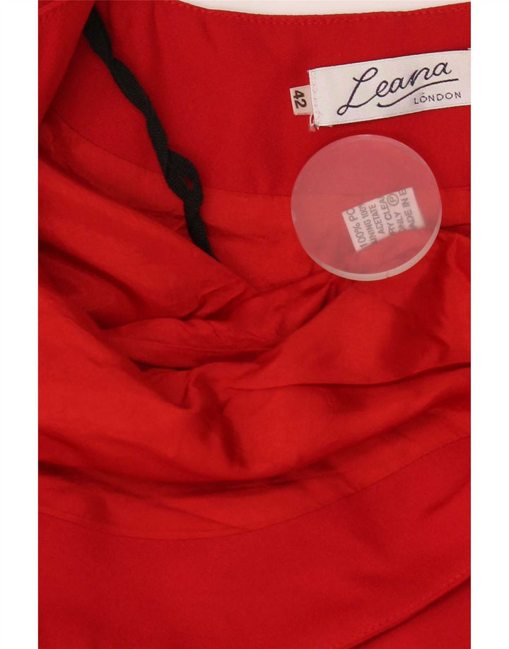 Vintage Γυναικείο Ανοιχτό Μπουφάν Bolero IT 42 Medium Red Polyester