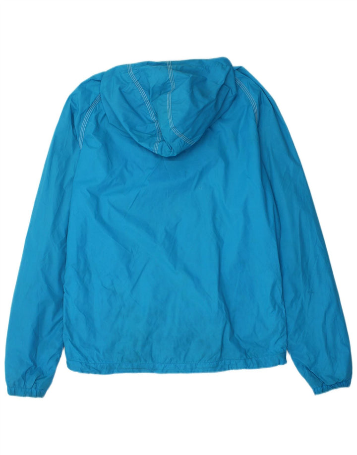 Jack & Jones Ανδρικό μπουφάν βροχής με κουκούλα UK 36 Small Blue Nylon