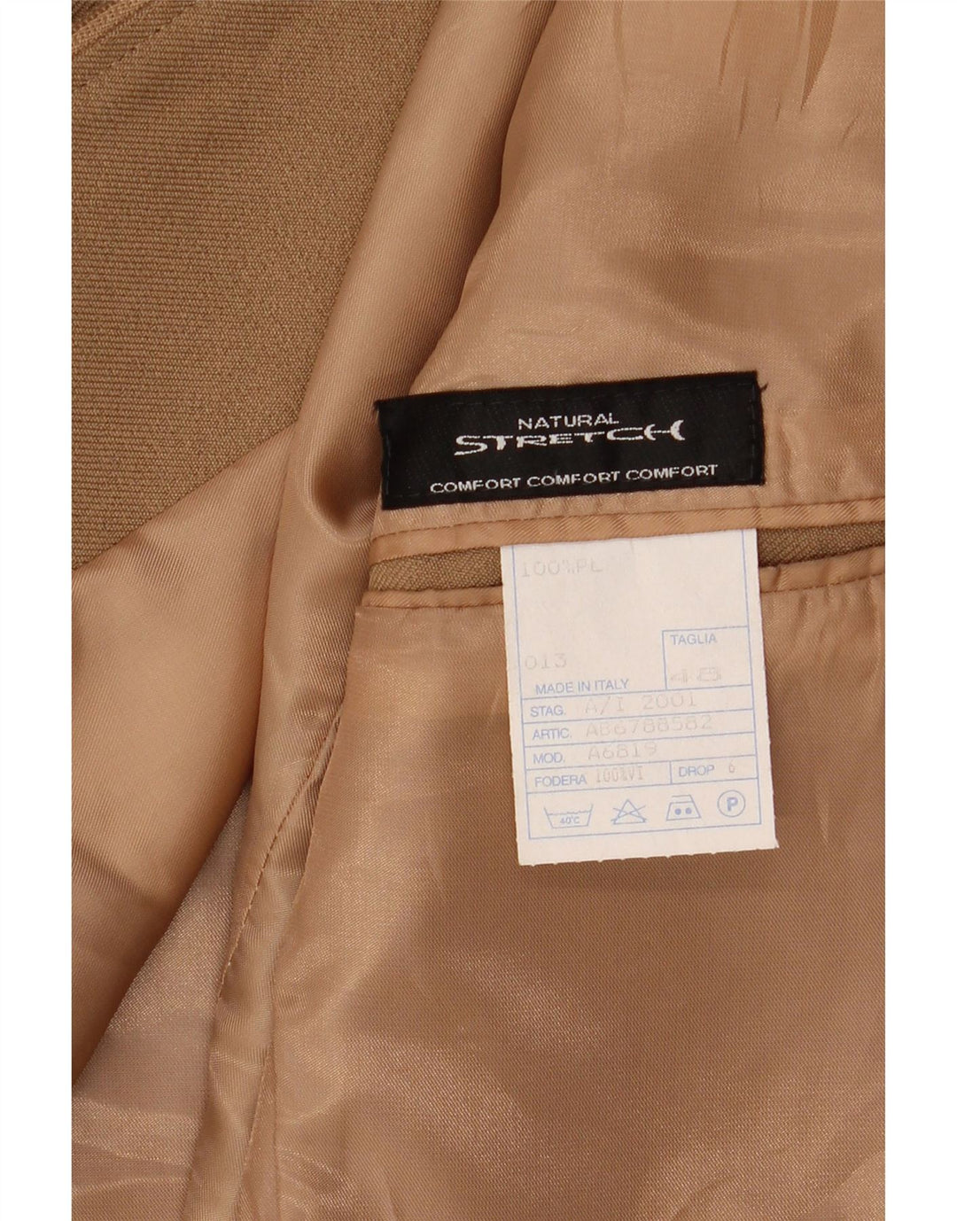 VINTAGE Γυναικείο Σακάκι Μπλέιζερ IT 48 XL Καφέ Πολυεστέρας