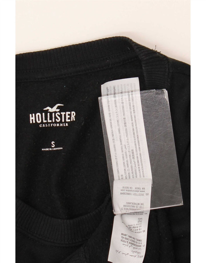 Ανδρικό φούτερ Hollister Jumper Μικρό μαύρο βαμβακερό