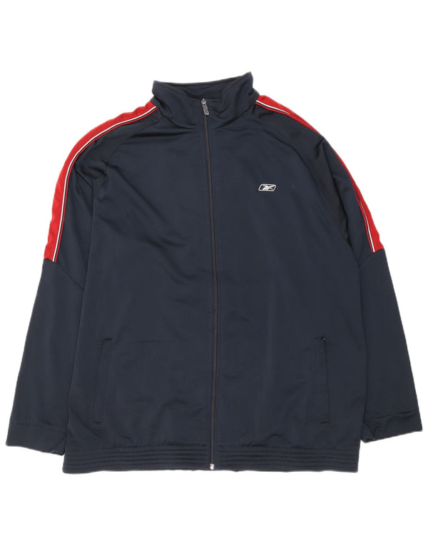 Ανδρική φόρμα Reebok Top Jacket XL Navy Blue Colourblock