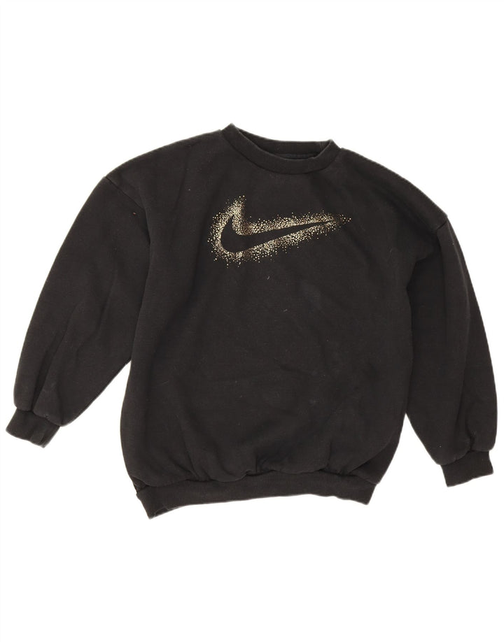 Nike Girls Graphic Φούτερ μεγάλου μεγέθους, μαύρο 12-13 ετών