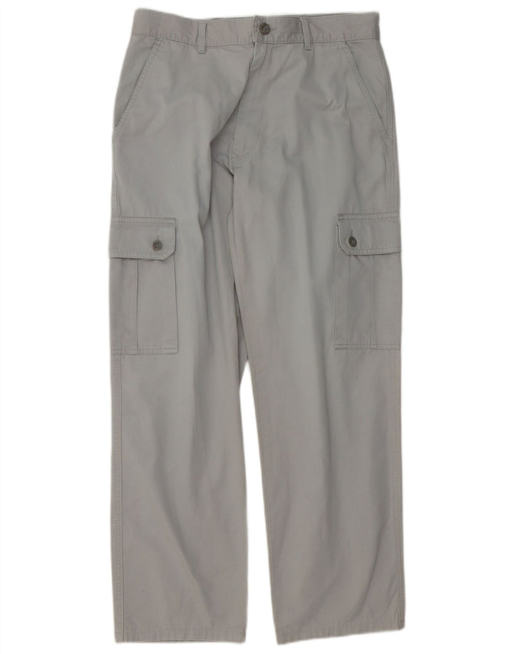 KEEGAN Ανδρικό ίσιο παντελόνι Cargo IT 48 Medium W32 L30 Γκρι βαμβακερό