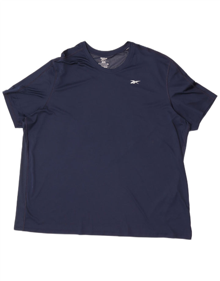 Ανδρικό T-Shirt Reebok Top 4XL Navy Blue