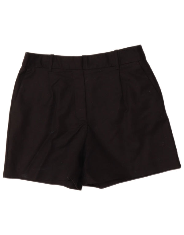Zara Γυναικείο σορτς Chino με καρφίτσα μεσαίο W28 μαύρο βαμβακερό