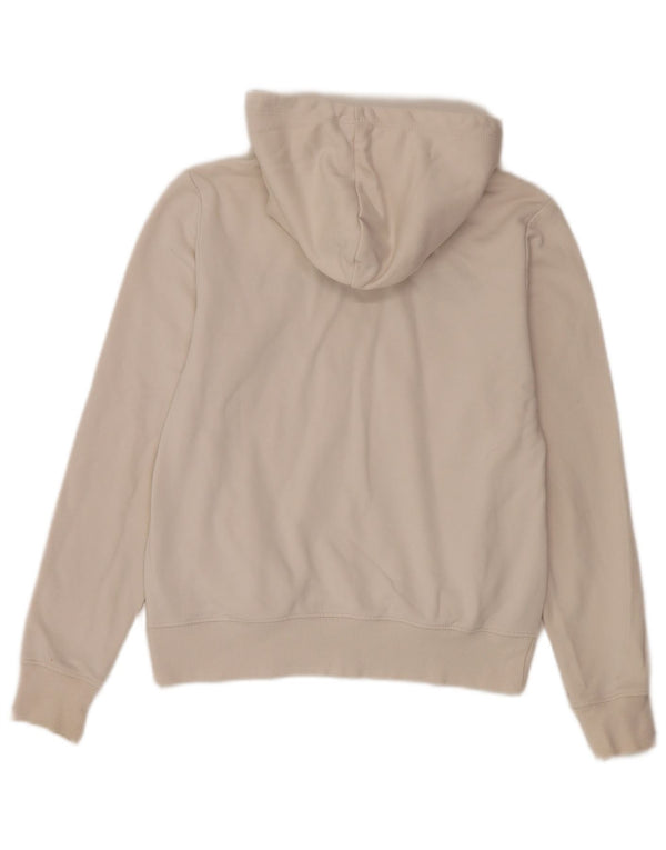 Champion Womens Graphic Hoodie Jumper UK 10 Small White Cotton