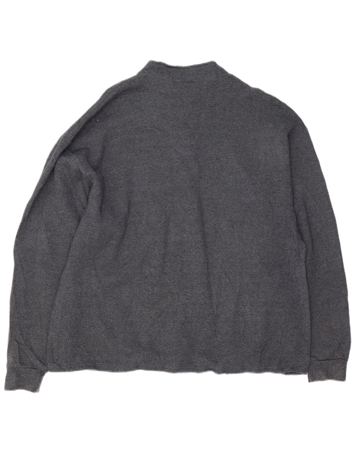 RUSSELL ATHLETIC Ανδρικό γραφικό φούτερ με φερμουάρ Jumper 2XL Γκρι βαμβακερό