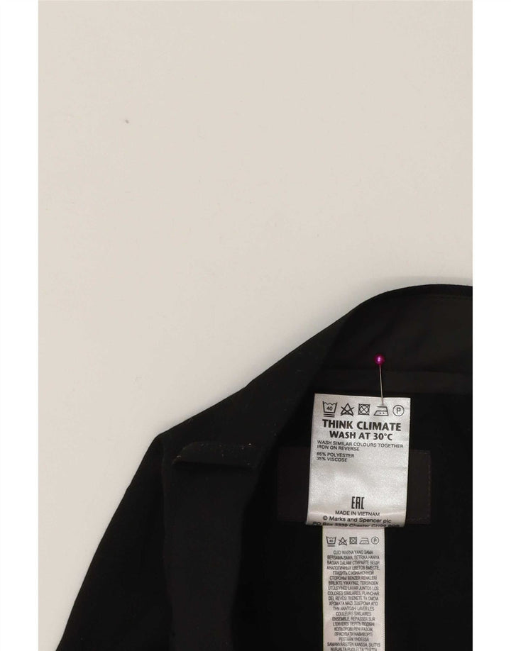 Ανδρικό κοστούμι με κωνικό παντελόνι Marks & Spencer W38 L31 Μαύρο πολυεστέρα Classic