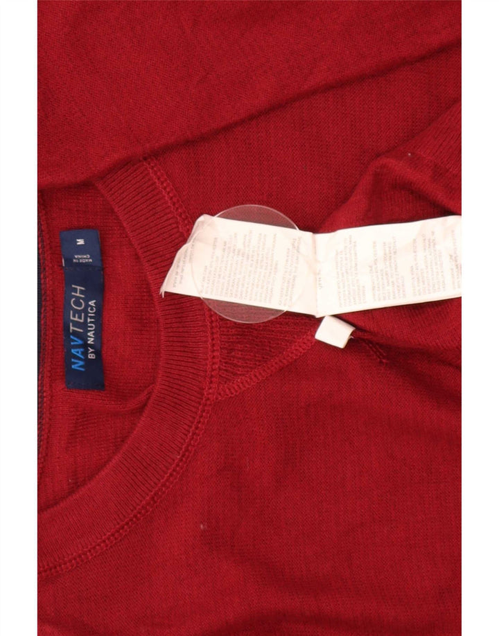 Ανδρικό πουλόβερ Nautica Regular Fit Crew Neck Jumper Μεσαίο κόκκινο βαμβακερό