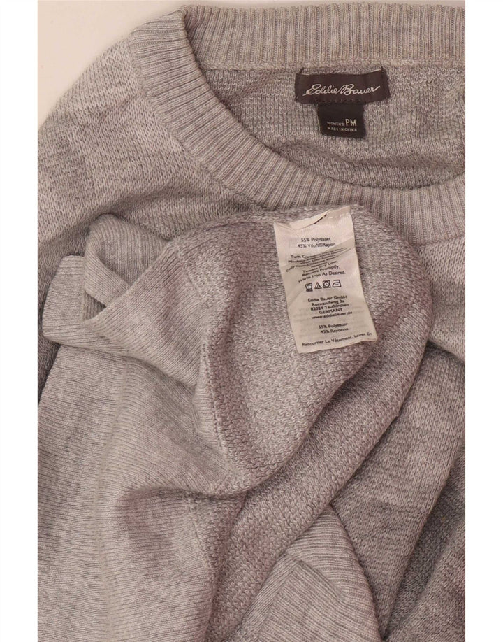 Γυναικείο πουλόβερ με λαιμόκοψη Eddie Bauer UK 14 Medium Grey