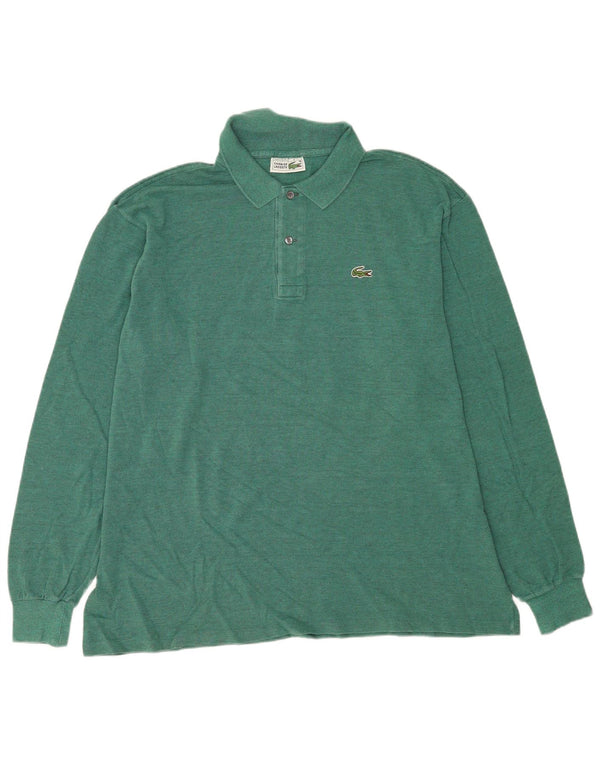 Ανδρικό μακρυμάνικο μπλουζάκι πόλο Lacoste 8 3XL Πράσινο βαμβακερό