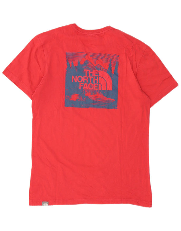 The North Face Ανδρικό γραφικό T-Shirt Top Μικρό κόκκινο βαμβακερό