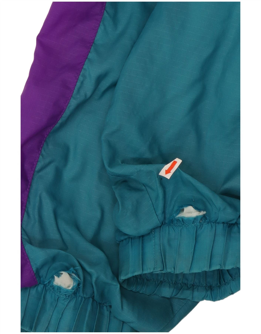 Vintage ανδρική αθλητική φόρμα Top Jacket Large Turquoise Colourblock Nylon 90s