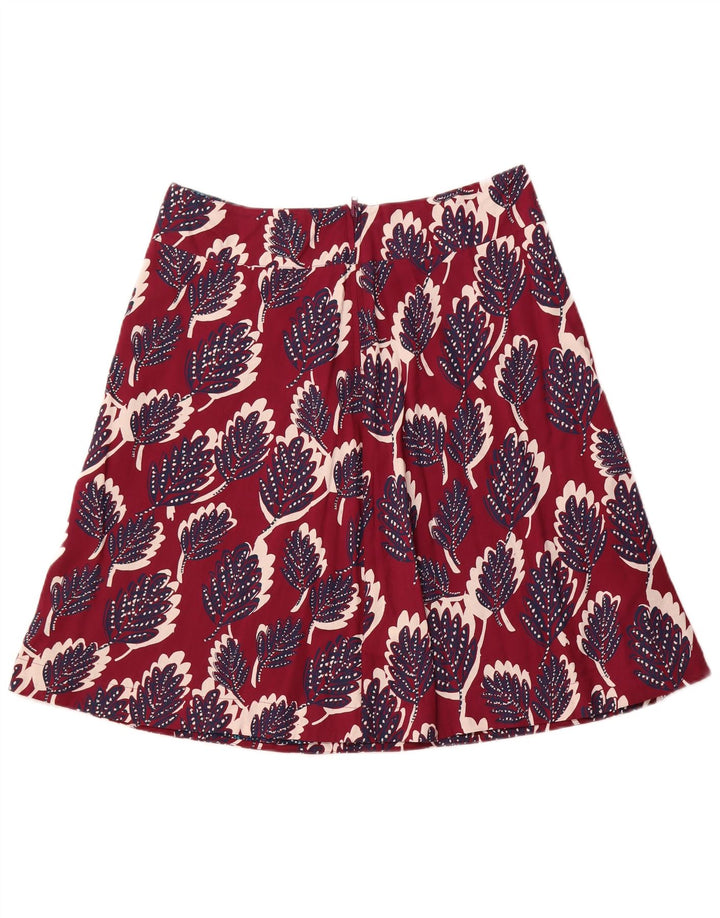 WHITE STUFF Γυναικεία φούστα A-Line UK 14 Μεγάλη W34 Ροζ φλοράλ βισκόζη