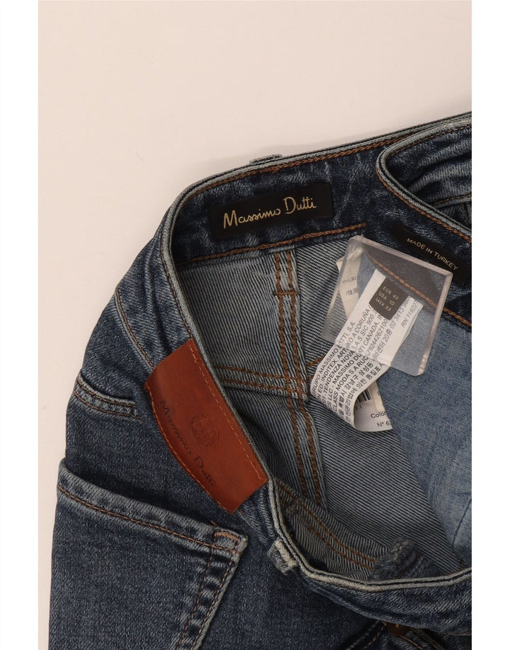 Massimo Dutti Γυναικείο τσιγάρο Straight Jeans EU 42 Large W32 L27 Blue