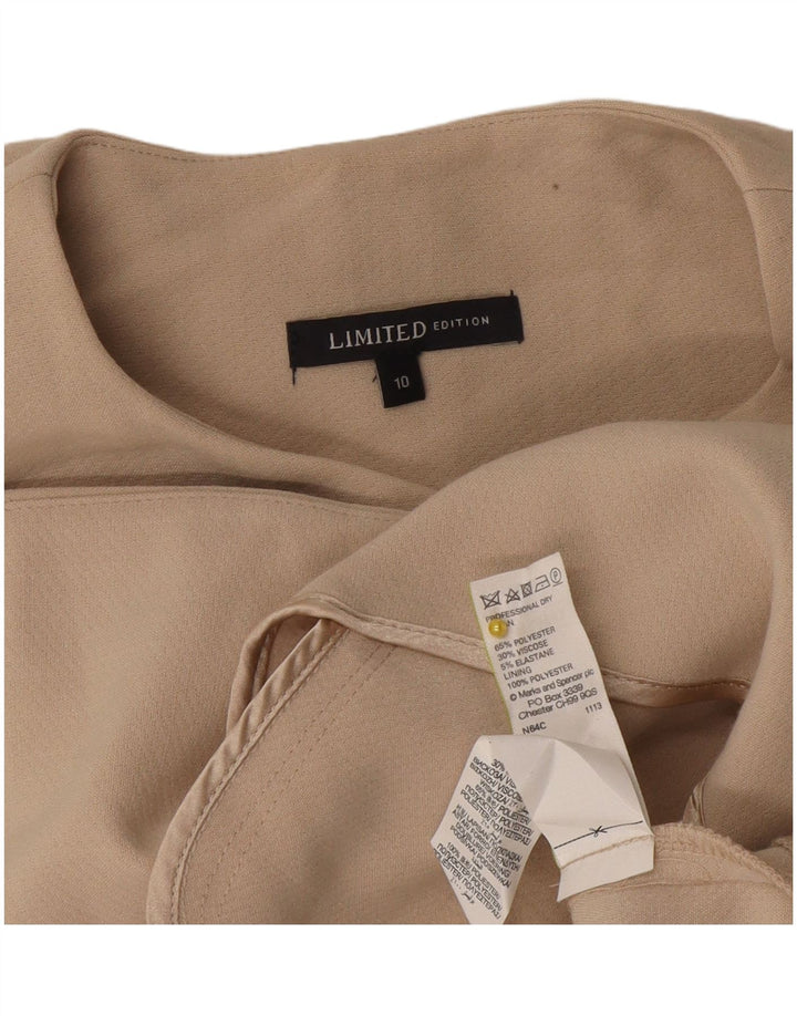Marks & Spencer Γυναικείο αμάνικο σακάκι μακρόστενο UK 10 Small Beige
