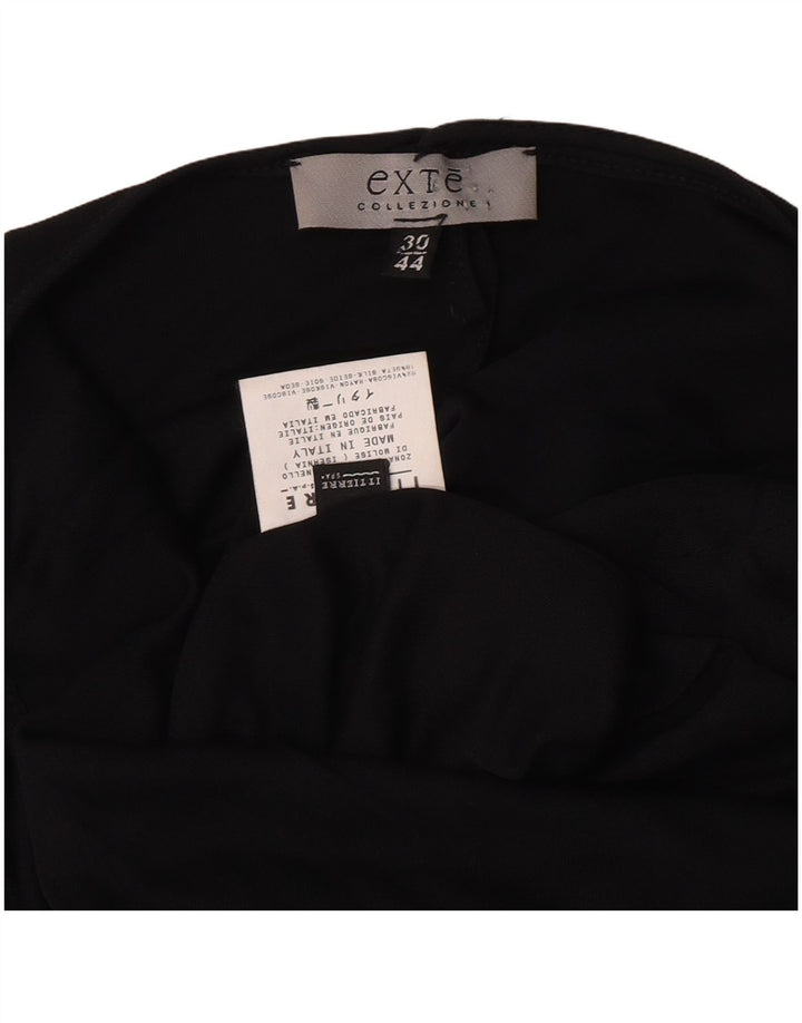 Exte Γυναικείο Maxi One Shoulder Dress IT 44 Medium Black Viscose