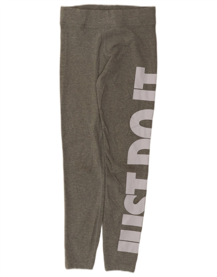 Γυναικεία γραφικά κολάν Nike UK 12 μεσαίου γκρι βαμβακερά