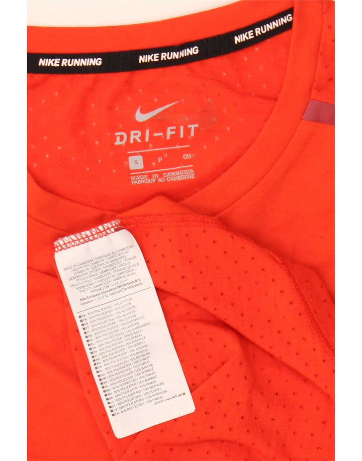Ανδρικό μπλουζάκι Nike Dri Fit T-shirt, μικρό κόκκινο πολυεστέρα