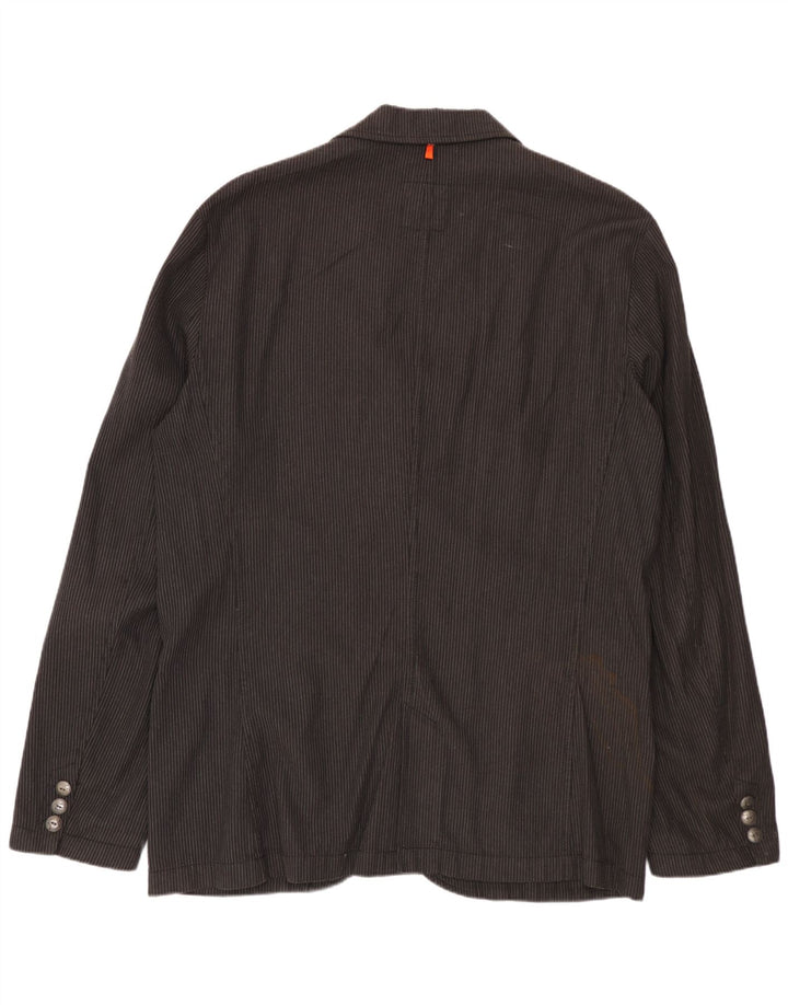 HUGO BOSS Ανδρικό μπουφάν blazer UK 42 XL με γκρι ρίγες