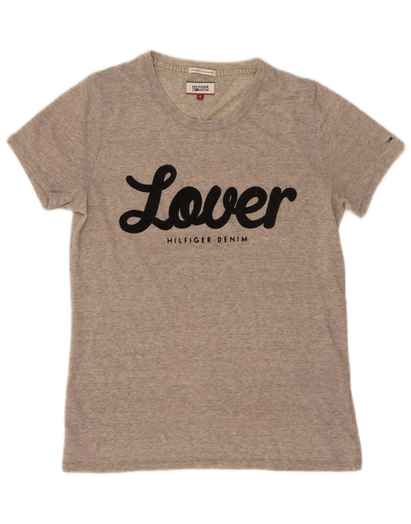 Γυναικείο γραφικό μπλουζάκι Tommy Hilfiger Top 10 Small Grey Flecked