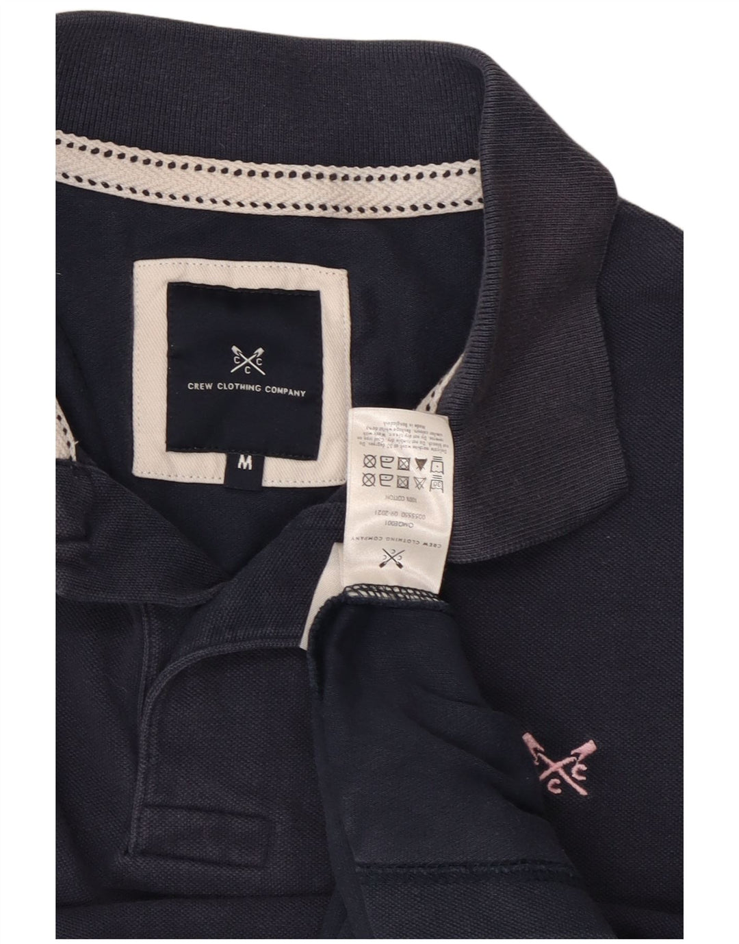 Ανδρικό πουκάμισο Polo Crew Clothing, μεσαίο μπλε βαμβακερό