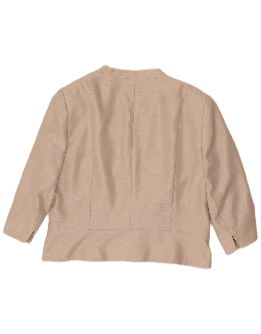 JAQUES VERT Γυναικείο ανοιχτό μπουφάν 3/4 μανίκι UK 22 3XL Ροζ Πολυεστέρας