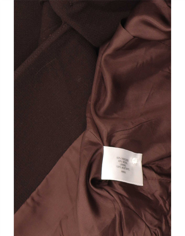 CC Γυναικείο σακάκι 1 κουμπιού blazer UK 16 μεγάλη καφέ βισκόζη