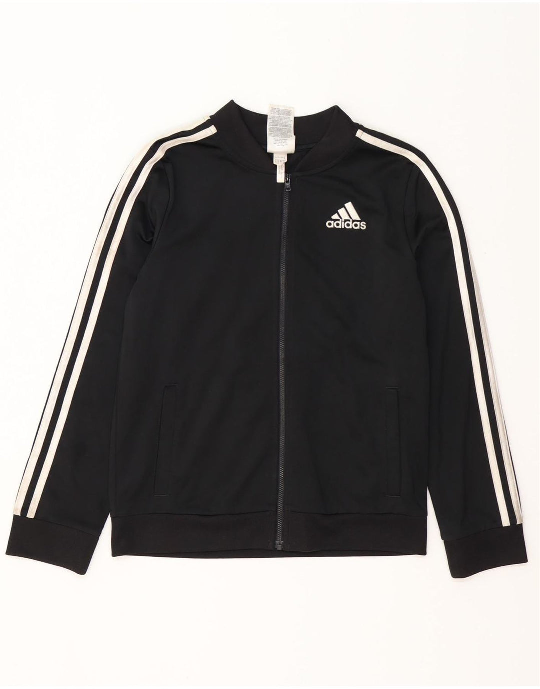 Μπουφάν ADIDAS Boys Tracksuit Top Jacket 15-16 Years XL Black Polyester