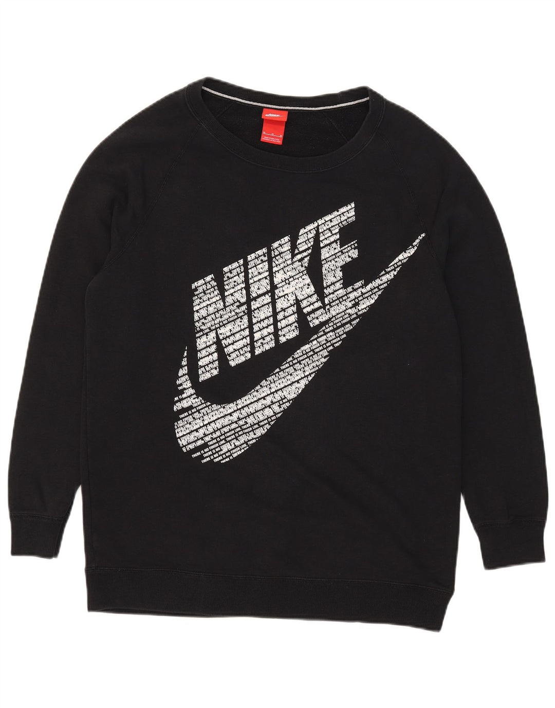 Ανδρικό γραφικό φούτερ Nike, μεσαίο μαύρο βαμβακερό