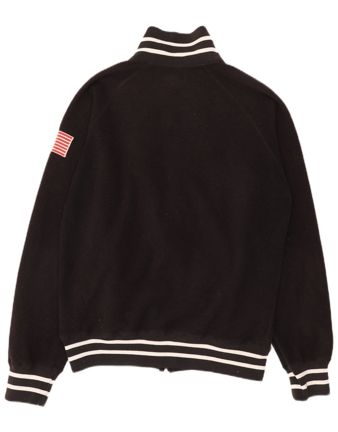 Woolrich Γυναικείο Γραφικό Μπουφάν Fleece UK 18 XL Μαύρο Πολυεστέρας