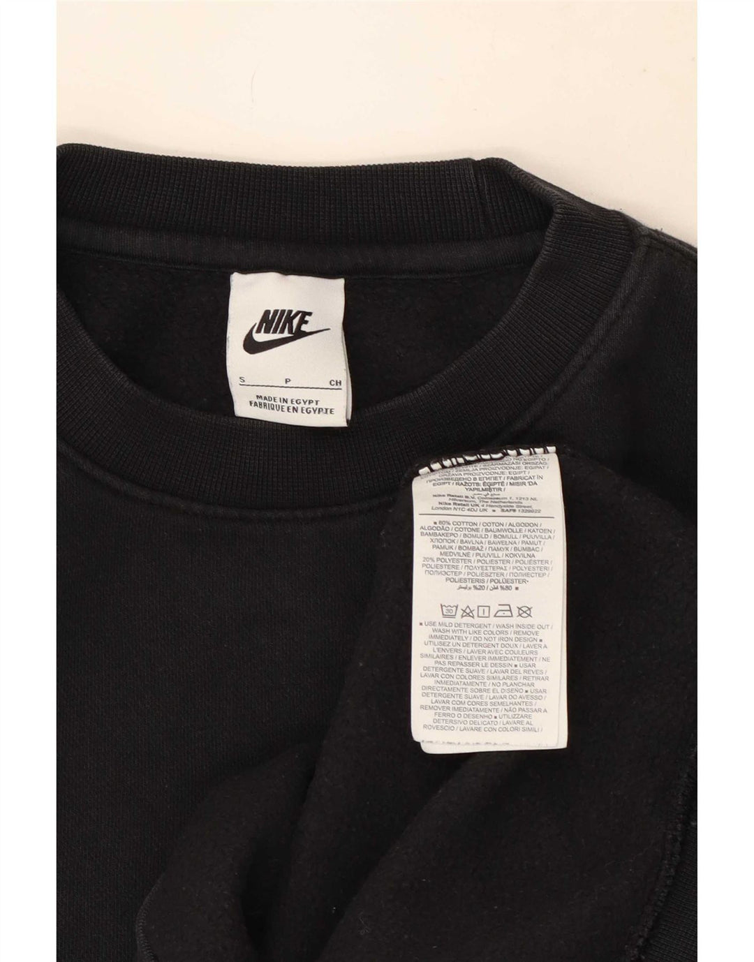Ανδρικό φούτερ Nike Jumper Μικρό μαύρο βαμβακερό