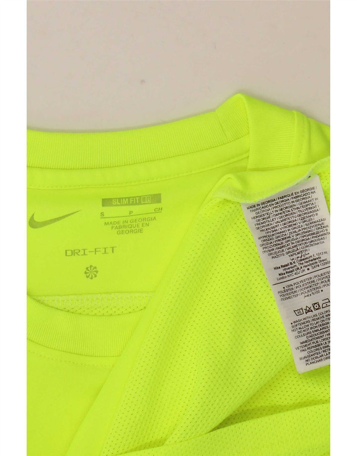 Ανδρικό μπλουζάκι Nike Dri Fit Slim T-shirt από μικρό πράσινο πολυεστέρα