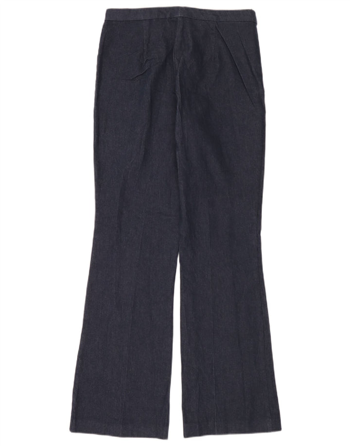 Zara Γυναικείο Παντελόνι Bootcut Medium W28 L32 Navy Blue βαμβακερό