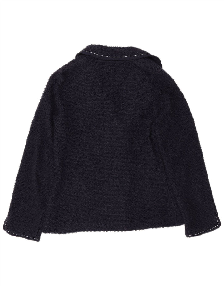 MONSOON Γυναικείο μπλέιζερ με 3 κουμπιά μπουφάν UK 16 μεγάλο navy μπλε ακρυλικό