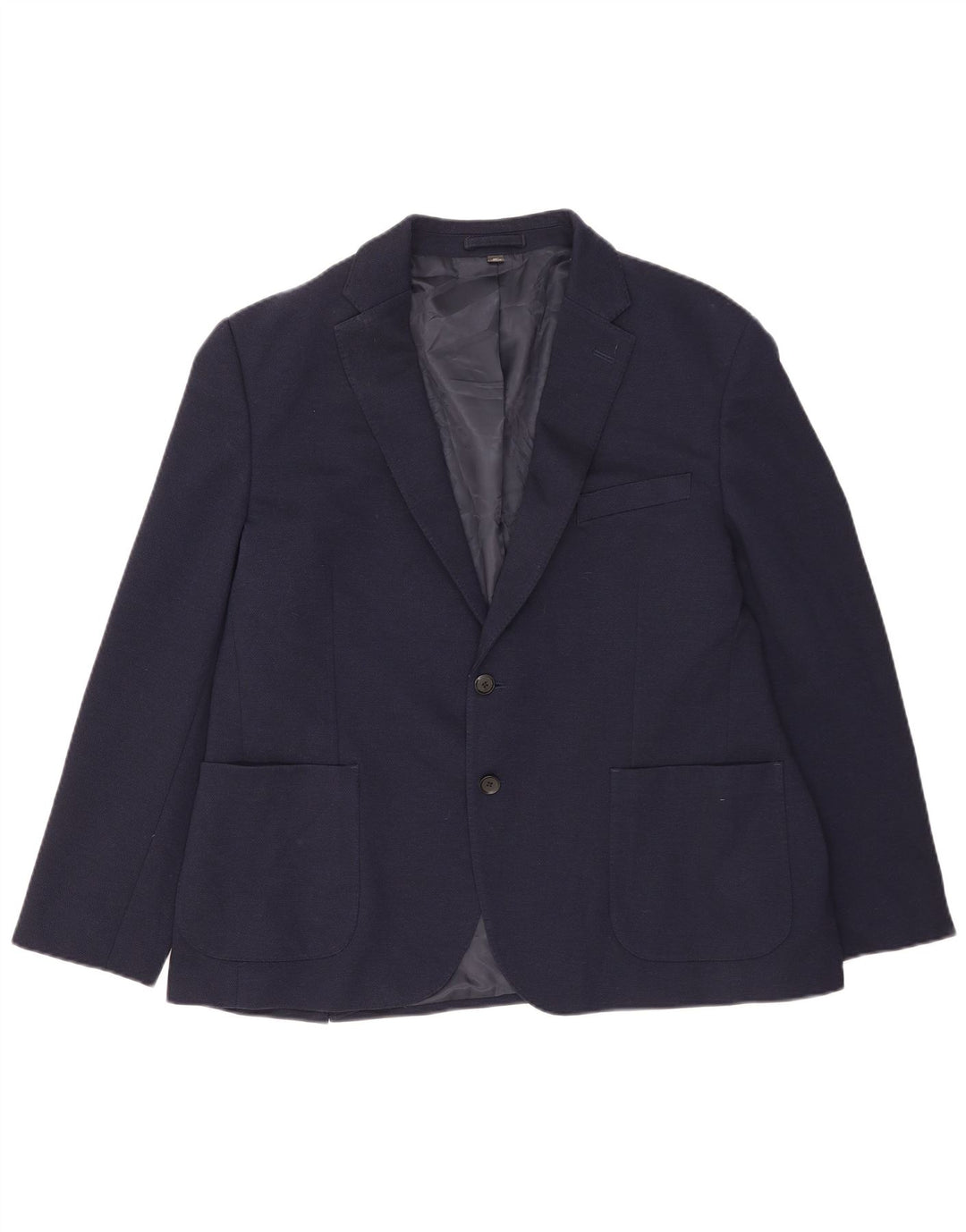 Marks & Spencer Ανδρικό μπλέιζερ με 2 κουμπιά μπουφάν UK 46 XL Navy Blue Polyester