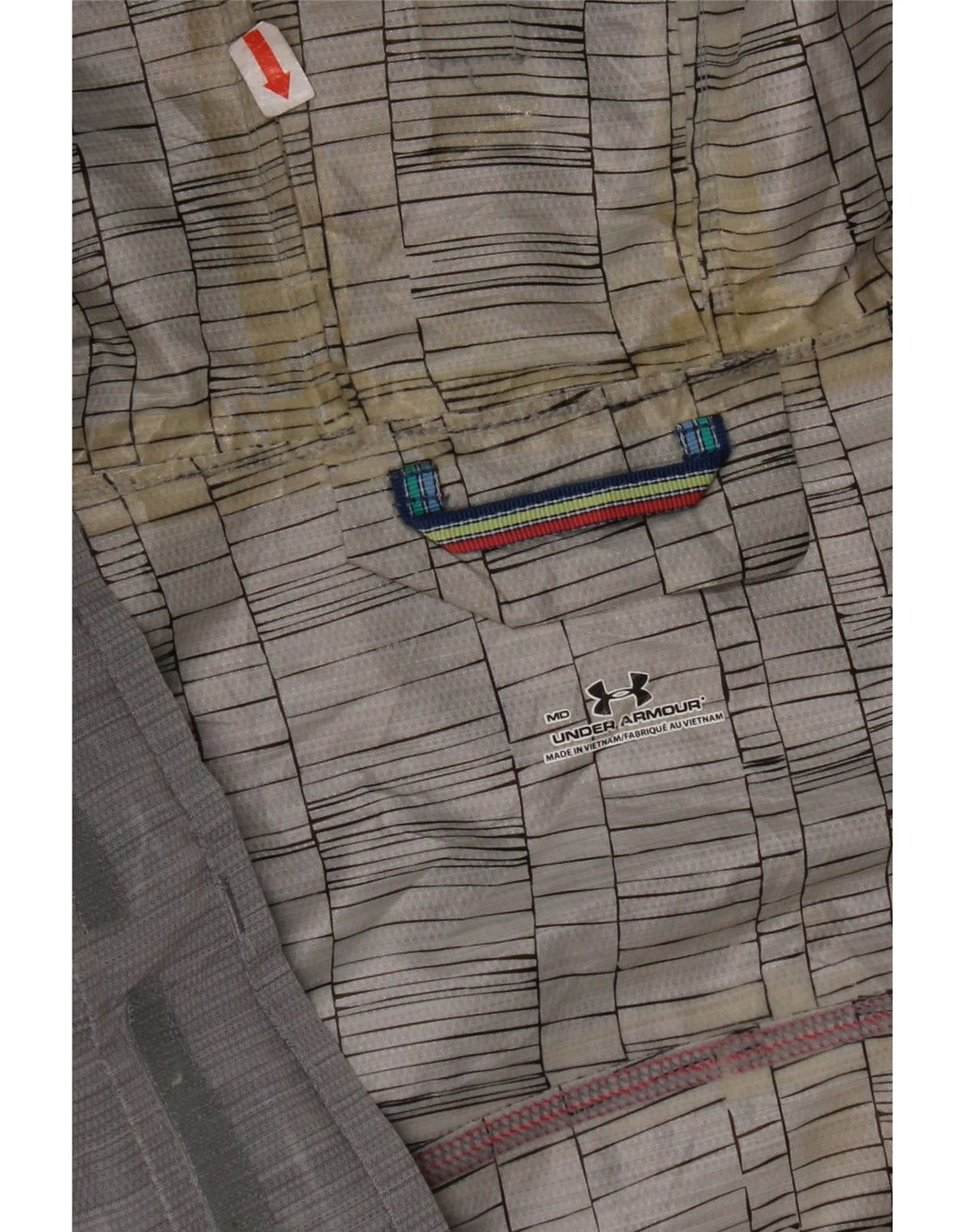 Ανδρικό μπουφάν βροχής με κουκούλα UNDER Armour UK 38 Medium Grey Polyester