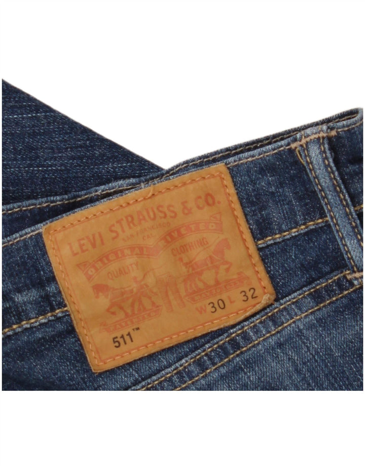 LEVI'S Γυναικείο 511 Slim Jeans W30 L32 Μπλε Βαμβακερό