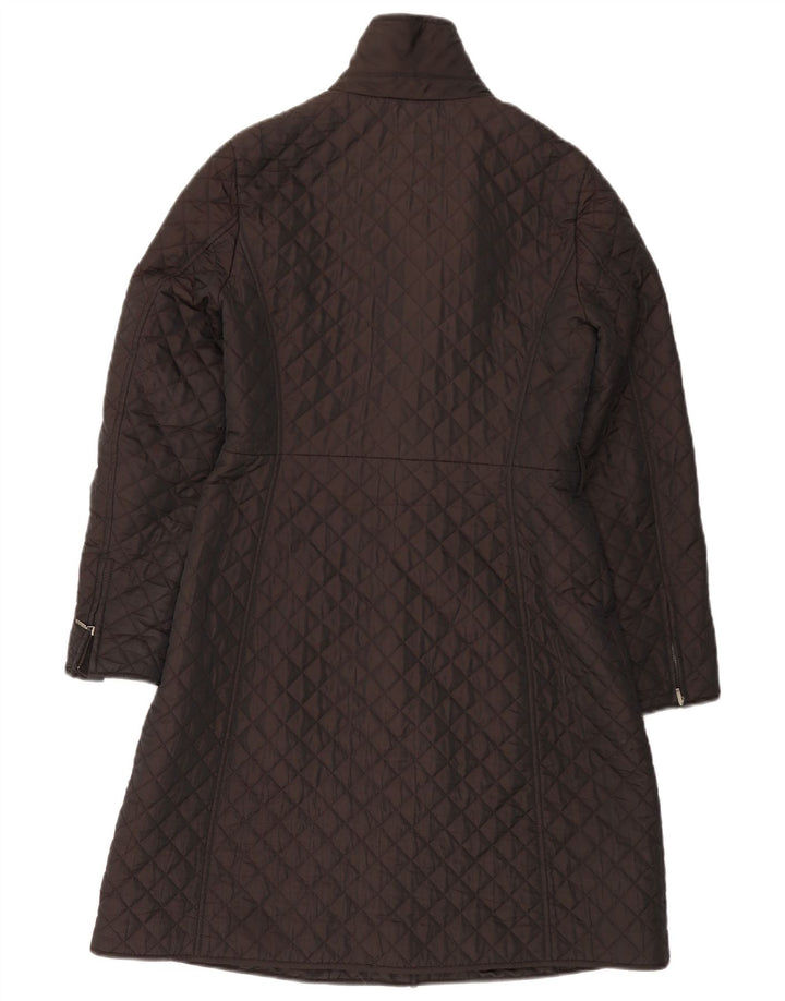 Γυναικείο καπιτονέ πανωφόρι HOBBS UK 10 Small Brown Polyamide