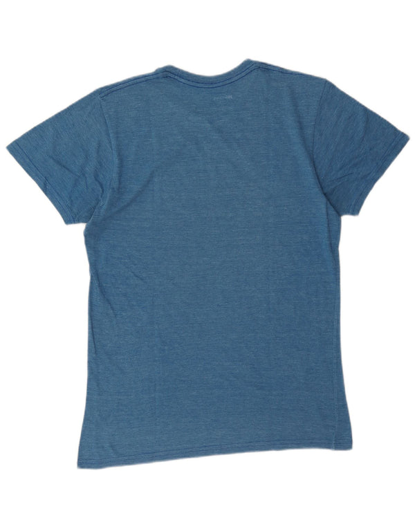 Hard Rock Cafe Womens Lisbon Graphic T-shirt Top 10 Small Blue Flecked