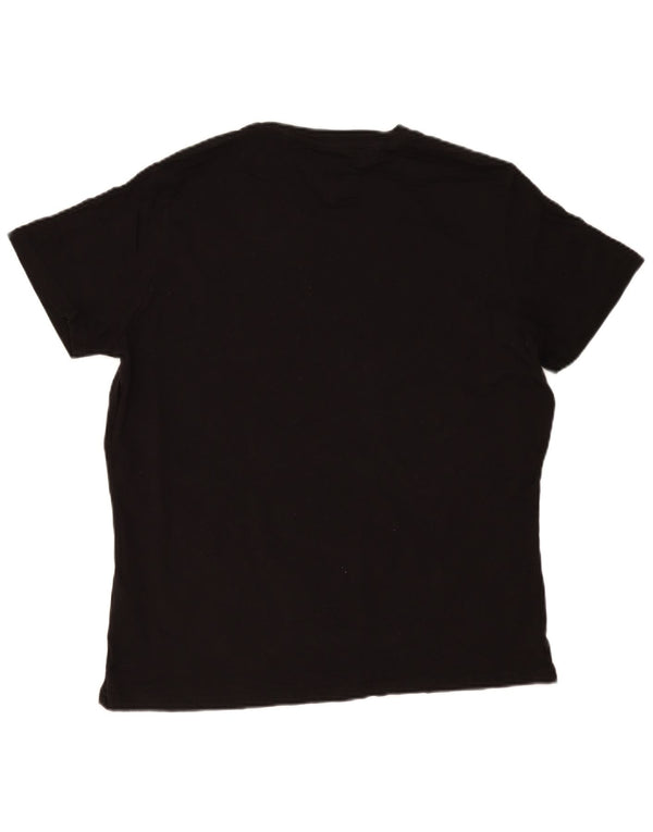 Ανδρικό γραφικό T-Shirt Tommy Hilfiger Top XL Μαύρο βαμβακερό