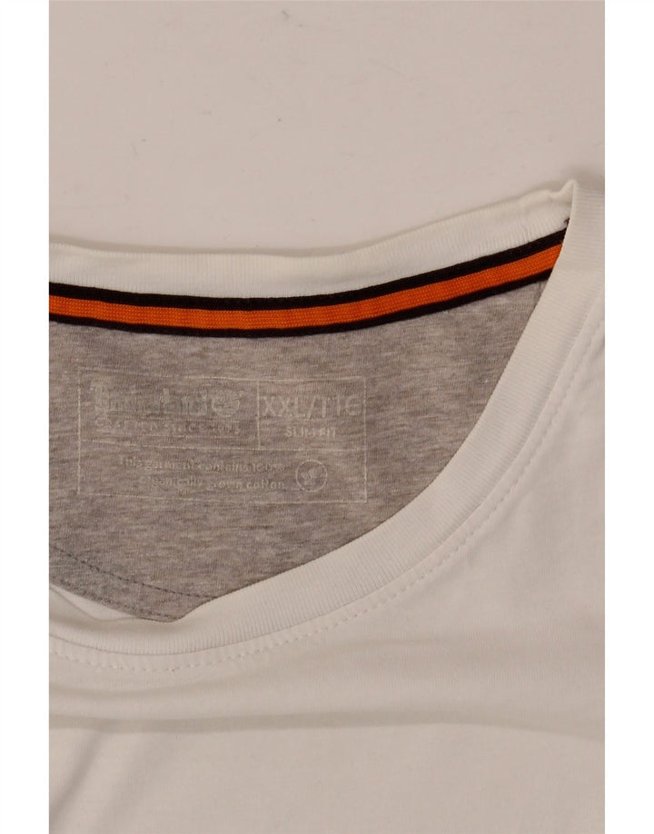 Ανδρικό T-Shirt Timberland Slim Fit Top 2XL Λευκό