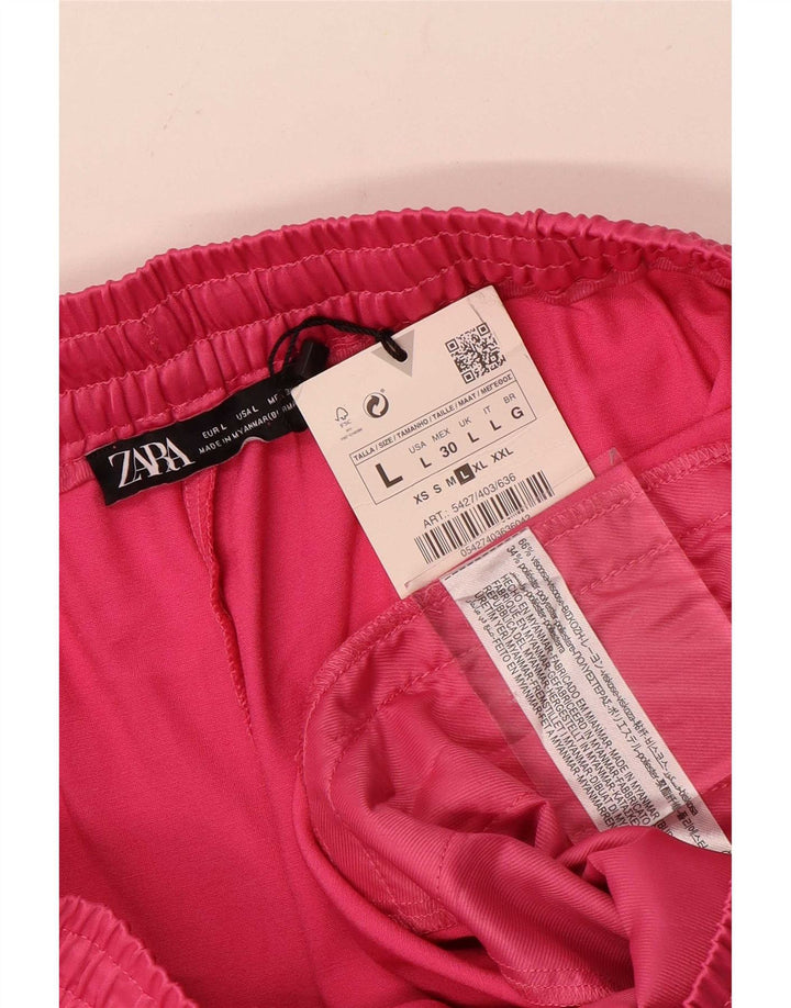 Zara Γυναικείο Αθλητικό Σορτς Μεγάλο W30 Ροζ Βισκόζη