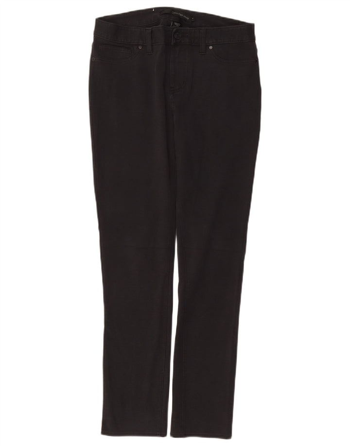 CALVIN KLEIN Γυναικείο Slim Casual Παντελόνι US 6 Medium W30 L28 Γκρι βαμβακερό